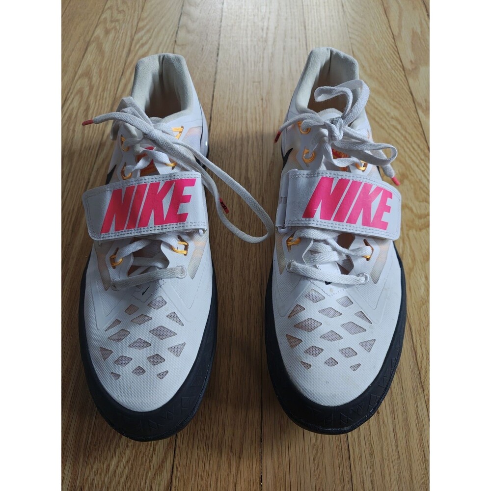 Nike Zoom Rotational Throwing Shoes Men's 10 White Pink Track Field 685131-102